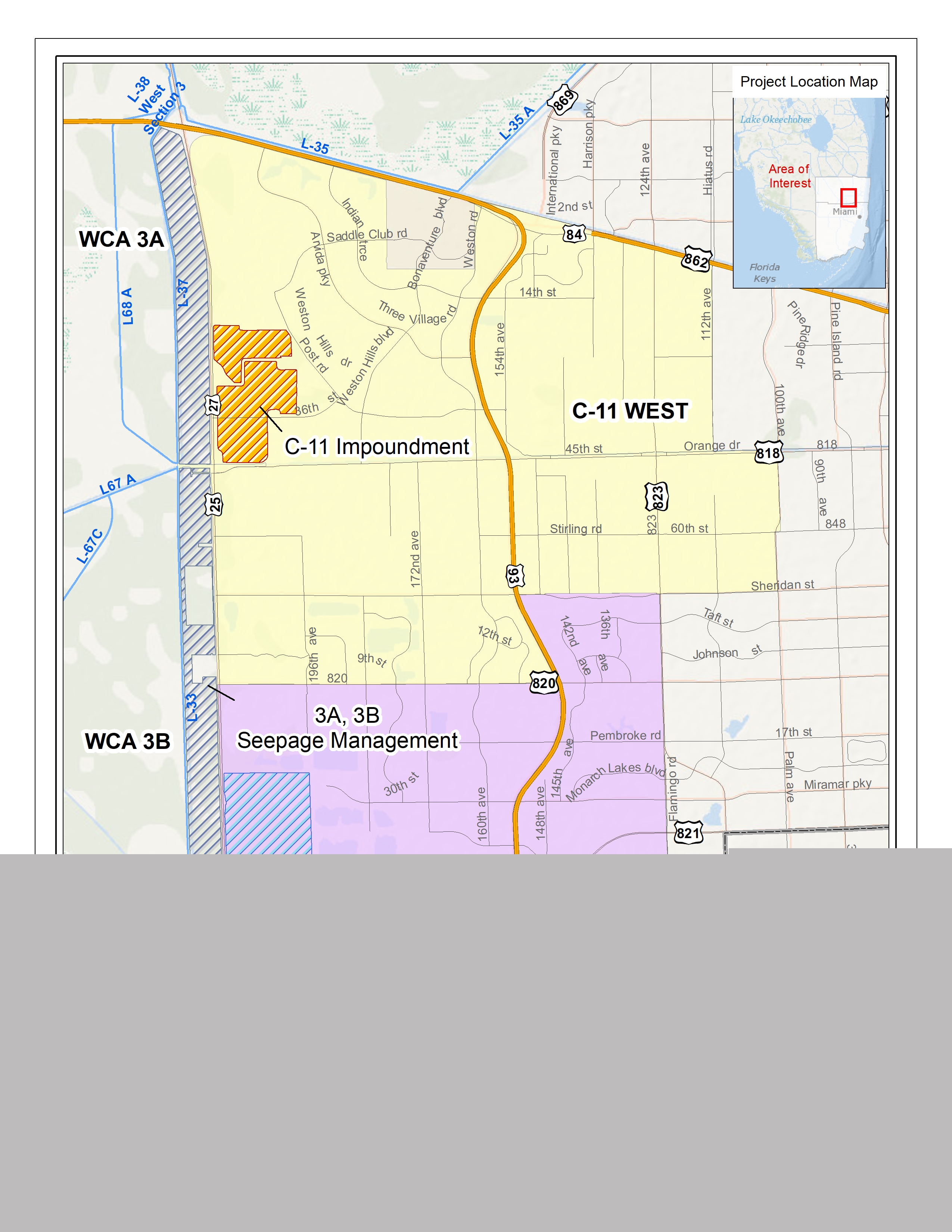 map of BCWPA project area